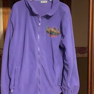 Xl purple fleece zip up jacket